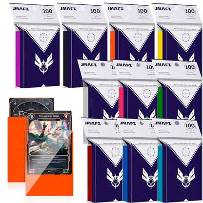 1000 Count Card Sleeves, MTG Card Sleeves for Standard Cards, 10 Colors Trading Cards Sleeves Fit for TCG, Baseball, Football Card, Sports Cards, Game Cardsnts Card Sleeves (1000)