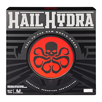 Marvel, Hail Hydra Superhero Board Game Black Panther Hulk Captain America Red Skull Black Widow Spiderman, for Adults and Teens Ages 14 and up