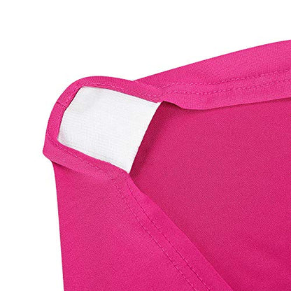 Peomeise 4FT Spandex Table Cover Rectangular Stretch Spandex Tablecloth (Fuchsia,4FT) - color: Fuchsia, size: 48" x 30" (Rectangle)