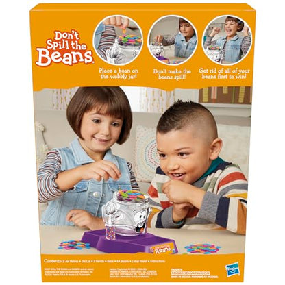 Hasbro Gaming Don't Spill The Beans Game for Kids, Easy and Fun Balancing Game for Children Ages 3 and Up, Easter Gifts for Boys and Girls, Preschool Games for 2 Players, Kids Board Games - size: 7.875 x 2.5 x 10.5 inches