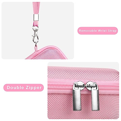 Canboc Camera Case for Canon PowerShot G7 X Mark III/ G7X Mark II Digital 4K Vlogging Camera, Point and Shoot 4K Video Camera Bag, Zipper Mesh Pocket fits USB Cable, Batteries, Pink - color: Pink
