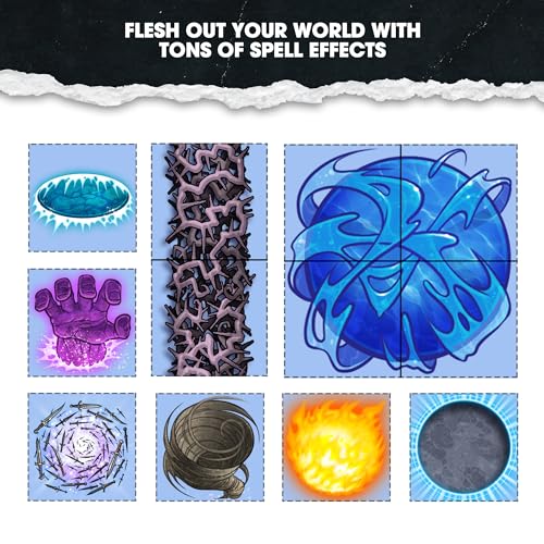 DUNGEON CRAFT Realm's Edge Book By 1985 Games - Immersive Dungeon Game with Dry Erase Maps for Endless Adventures - Water Resistant Game with Loose Leaf Inside a Custom Box & DND Map - style: Realm's Edge