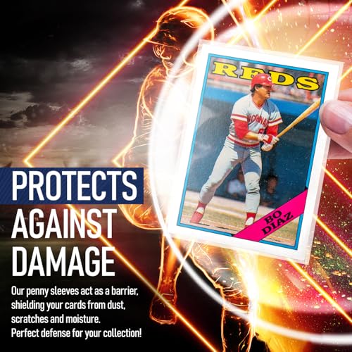 Premium Penny Sleeves for Trading Cards | Soft Trading Card Sleeves for Baseball Cards, Ultra Clear Plastic Pro Sports Card Sleeve, Football, MTG Collector Sleeve (Standard + Thick Options Available) - style: Standard - 500 Count