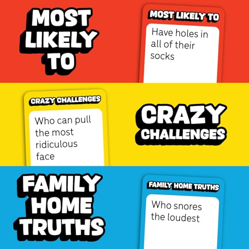 Lucky Egg are You Sure We’re Related? – Hilarious Family Games for Kids and Adults | Board Game with 200 Cards, Paddles & Spinner | Party Games for Family Game Night for 8+ | 2–8 Players