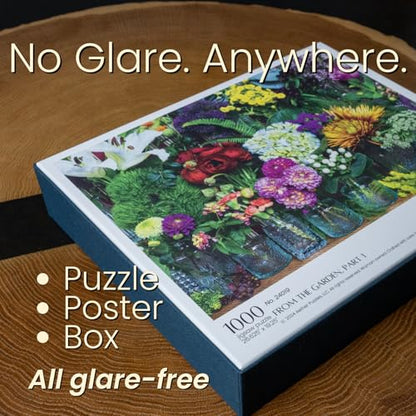 from the Garden, Part 1 Flower Puzzle, Premium 1000 Piece Jigsaw Puzzle for Adults, Glare-Free, Soft-Touch Puzzles, Made in USA, 26.6" x 19.25" - color: From the Garden, Part 1