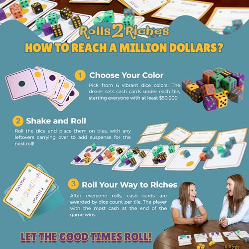 Dice & Board Game | Fast-Paced Family Game for Kids & Adults | Award-Winning Strategy Game for Kids 7+ & Adults | Perfect for Family Game Nights, Parties, Camping & Travel