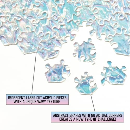 The Clearly Impossible Puzzle 100, 200, 500, 1000 Pieces Hard Puzzle for Adults Cool Difficult Clear Brain Teaser - Difficult Funny for Adults - size: Crystal Edition