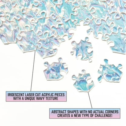 The Clearly Impossible Puzzle 100, 200, 500, 1000 Pieces Hard Puzzle for Adults Cool Difficult Clear Brain Teaser - Difficult Funny for Adults - size: Crystal Edition