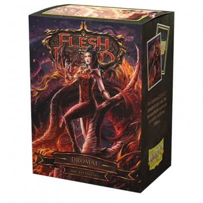 Dragon Shield | Flesh & Blood Art Sleeves | 100 CT - Smooth & Tough Premium TCG Sleeves | Compatible with Pokemon, One Piece & Magic the Gathering | Dromai - color: Dromai