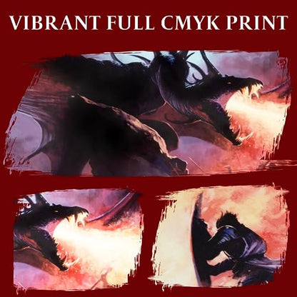 DND DM Screen 5e - D&D Dungeon Master Screen Full Color Print with Customizable Inserts - Dungeons and Dragons GM / Game Master Accessories Gift for Man or Woman. Hide Your Dice Rolls, Maps & Books.