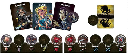 One Night Ultimate Vampire by Bezier Games | Ages 8+ | 3-10 Players | Scary Fun Party Game for Kids & Families | Fast-Paced Gameplay | Engaging Social Deduction | Hidden Roles & Bluffing - style: Vampire