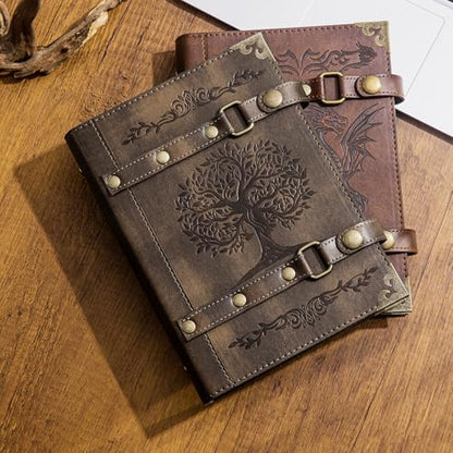 Trading Card Binder- 240 Pockets - Trading Cards Holder Card | Collectors Album Trading Card Binder with 30 Removable Sleeves For Basketball Card and Sports Card - color: x5-Tree of Life-Khaki