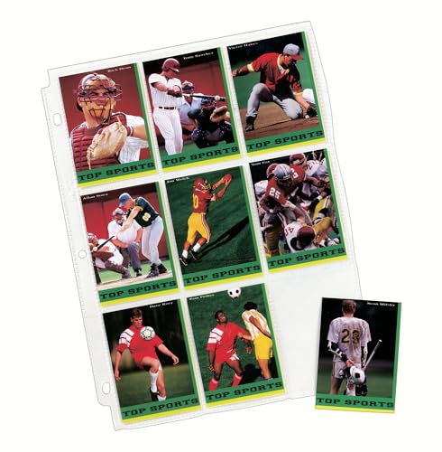 Avery® 9 Pocket Trading Card Pages for 3 Ring Binder, Pokemon Cards, Pack of 10, Holds 90 Cards Total (76016)