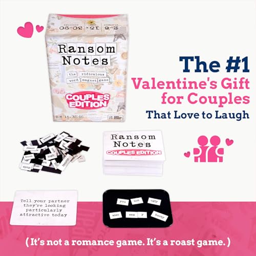Ransom Notes Couples Edition - The Ridiculous Word Magnet Party Game | Standalone Game for Duos. Easy to Learn in 1 Minute for Hilarious Game Nights. 3+ Players - color: Couples Edition