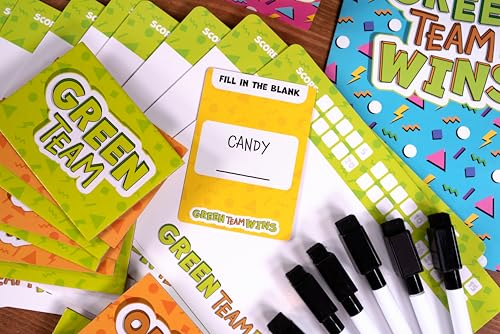 25th Century Games Green Team Wins Party Game, Family Tabletop Question Card Game for Ages 10+, 3 to 12 Players, 15 Minutes