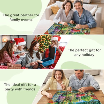 500 Piece Puzzle for Adults,Urban Street Jigsaw Puzzle for Adults Elderly, Birthday Party for Family, Funny Puzzle, Challenging Games 20.5×15 in - style: Urban Street