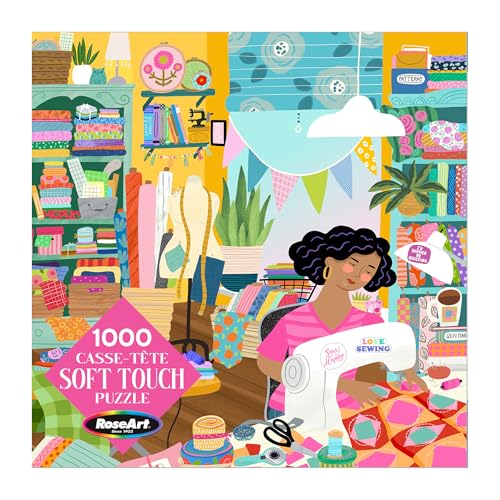 RoseArt - Soft Touch - Sewing Room - 1000 Piece Jigsaw Puzzle for Adults - style: Sewing Room