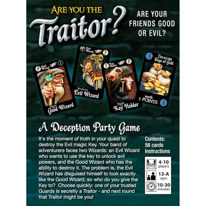 Looney Labs are You the Traitor? Card Game - Engaging Party Fun for 4-10 Players