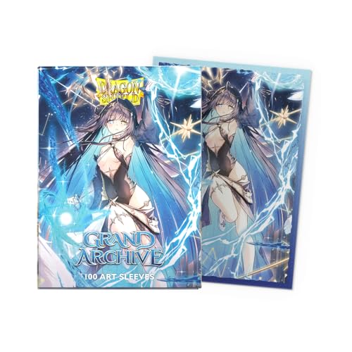 Dragon Shield | Grand Archive Matte Art Sleeves | 100 CT - Smooth & Tough Premium TCG Sleeves | Compatible with Pokemon, One Piece & Magic the Gathering | Raziel, Archangel of Libra - color: Raziel, Archangel of Libra