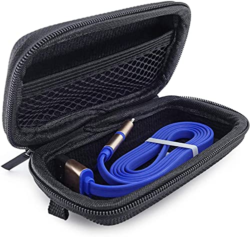 USB Flash Drive Case Bag, EVA Shockproof, Pressure Proof and Waterproof Hard Carrying Travel Case Bag for USB Cable, Earphones, Memory Cards, U Disk, Keys, Money - Black