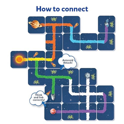 Skillmatics Educational Game – Connectors Mission Space, Strategy Game | Fun Family Game, Fun for Kids, Boys, Girls Ages 6, 7, 8, 9 and Up - style: Mission Space - Rectangle Box
