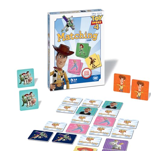 Wonder Forge Toy Story 4 Matching Game | Build Focus and Memory with Woody, Buzz, and Beloved Pixar Characters | Fun and Engaging Activity for Kids Ages 3+ - style: New Packaging