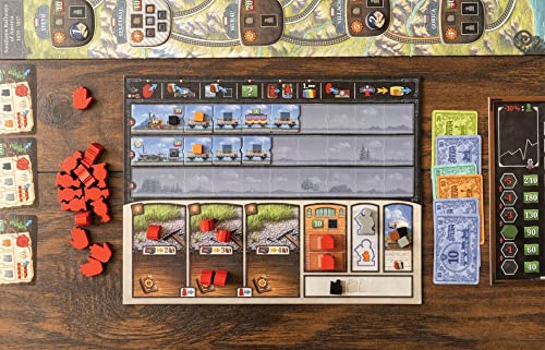 Capstone Games Imperial Steam Strategy Board Game for 2 to 5 Players, Heavy Economic Railroad with Worker Placement, Route Building, Industrial Expansion & Resource Optimization | Ages 12+ | 120 Min