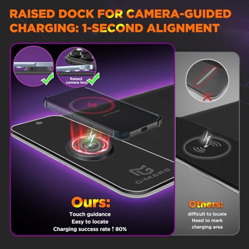 Gimars RGB Gaming Mouse Pad,15W Wireless Charging Mousepad with 10 Light Modes, Large Mousepad with Premium Smooth Surface, Non-Slip Mouse Mat for Gaming, Desk, PC,Office, 31.5x11.8x0.16inch - color: Black-RGB+Wireles Charging