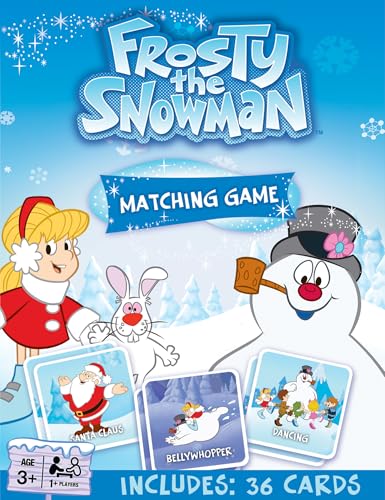 Masterpieces Officially Licensed Frosty The Snow Man Picture Matching Card Game for Kids and Families - style: Frosty the Snowman