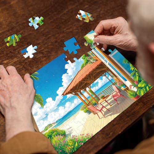 Sunhigh Dementia Puzzles for Elderly, 3x60pc Jigsaw Nature Bliss - color: Nature Bliss