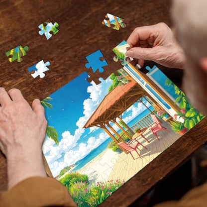 Sunhigh Dementia Puzzles for Elderly, 3x60pc Jigsaw Nature Bliss - color: Nature Bliss