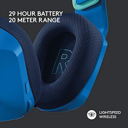 Logitech G733 Lightspeed Wireless Gaming Headset - Blue | Suspension Headband, LIGHTSYNC RGB, Blue VO!CE mic Technology, PRO-G Audio Drivers - color: Blue