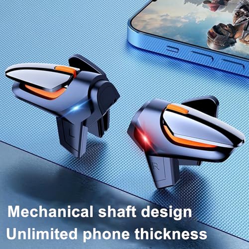 Leprato Mobile Controller, Mobile Game Trigger Cellphone Gaming Joystick Compatible with Android iOS Phones Gifts for Men Women Game Lovers - color: Black