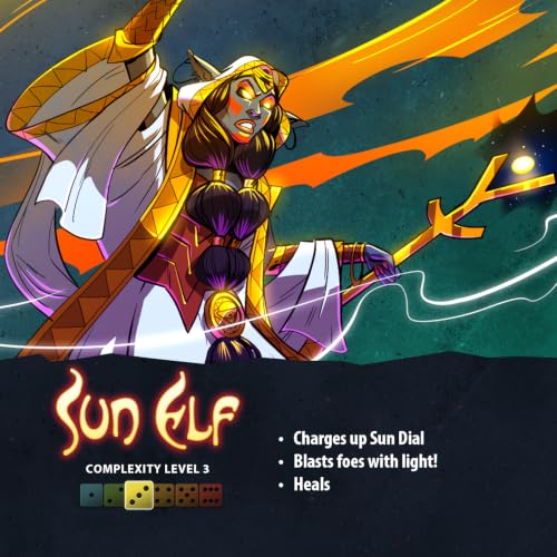 Dice Throne Box Game - Strategic Dice & Card Battler (Sun Elf) - style: Sun Elf