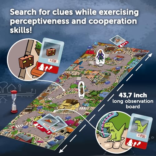 Trefl Spy Guy - Cooperative Detective Game, 5+ | Observation-Based Board Game, Engaging Storyline and Challenges, Searching for Evidence and Catching Criminals