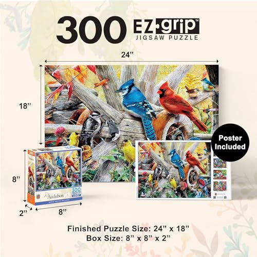 MasterPieces Audubon - Backyard Birds 300pc Ezgrip Puzzle - style: Backyard Birds