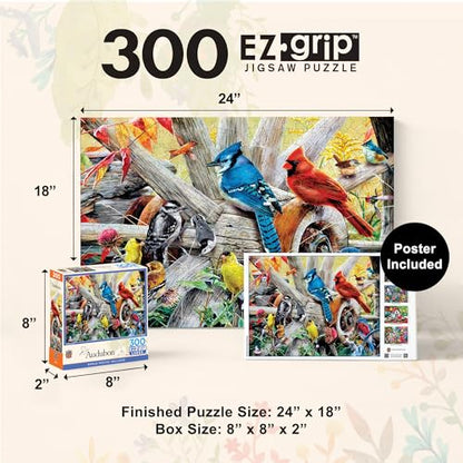MasterPieces Audubon - Backyard Birds 300pc Ezgrip Puzzle - style: Backyard Birds
