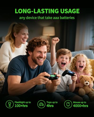 EBL AAA Rechargeable Batteries, 28-Pack, 1100mAh 1.2V Ni-MH Battery | Mercury-Free, 1200 Cycles, Pre-charged, Low Self-Discharge, AAA Size, Universal Fit for Flashlights, Remotes - size: 28 AAA