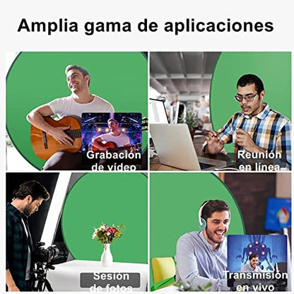 Portable Chair Green Screen Background, 142cm Popping Up Greenscreen Backdrop,Collapsible Chroma Key Kit with Chair Attachment Storage Case for Webcam Video Streaming Gaming Conferencing Webinars