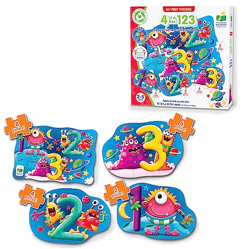 The Learning Journey My First 4-in-A-Box Puzzle - 123 - Puzzles for 2 Year Olds - STEM Educational Toddler Toys & Gifts for Boys & Girls Ages 2 and Up - Award Winning Puzzles - style: 123