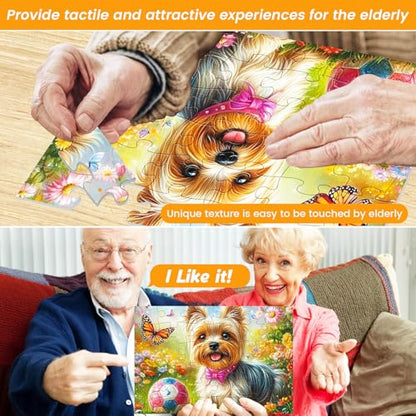 4 Pack 36 Large Piece Puzzles for Seniors Dementia Alzheimer's Puzzle | Dog Cat Bird Fish Easy Jigsaw Puzzle for Seniors Memory Games Gift for Elderly Adult with 4 Storage Bags - style: 4Pack 36 Large Pieces-2
