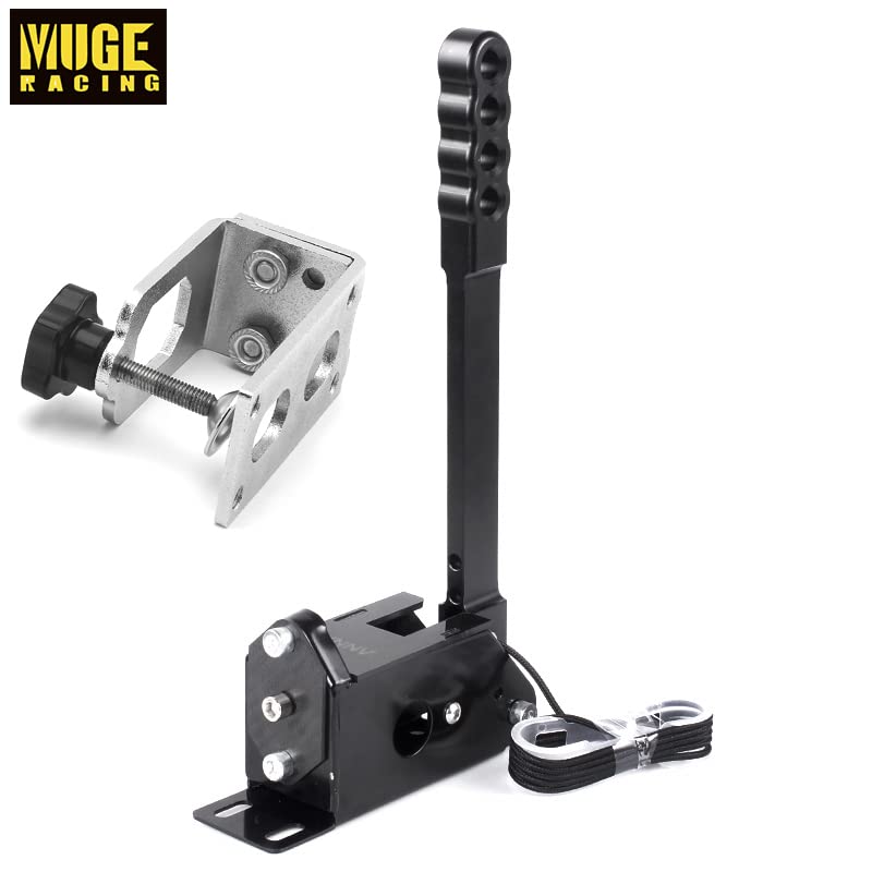 MUGE RACING 64 Bit USB PC Handbrake Sim Handbrake Compatible with Logitech G27 G25 G29 T300 T500 for Sim Racing Games DiRT Rally 2/4, Project CARS 2/3, Forza Horizon 4/5 (With Clamp, Black)