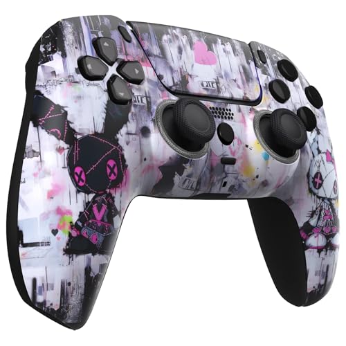 ProControllers LLC Custom Wireless Controller for PS5 - Hand Airbrushed & Multiple Designs Available (Evil Bunny) - color: Evil Bunny