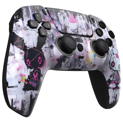ProControllers LLC Custom Wireless Controller for PS5 - Hand Airbrushed & Multiple Designs Available (Evil Bunny) - color: Evil Bunny