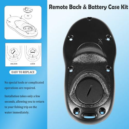 Remote Back and Battery Case Kit Replacement for iPilot Remote Cover Fit for Minn Kota Trolling Motors 2009-2016