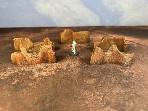 Natural Barriers - Miniature Tabletop Wargaming Terrain (Painted) (Hive) - color: Hive