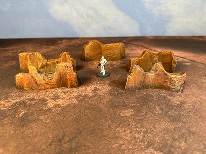 Natural Barriers - Miniature Tabletop Wargaming Terrain (Painted) (Hive) - color: Hive