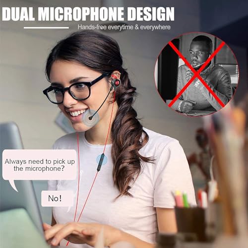 Gaming Headset with Microphone Wired Gaming Earbuds PC for PS4 PS5 One PlayStation 5 Games Mobile Phone,Detachable Stereo Bass Earphones Noise Cancelling Gaming Headphones with Mic Black - style: Style-03