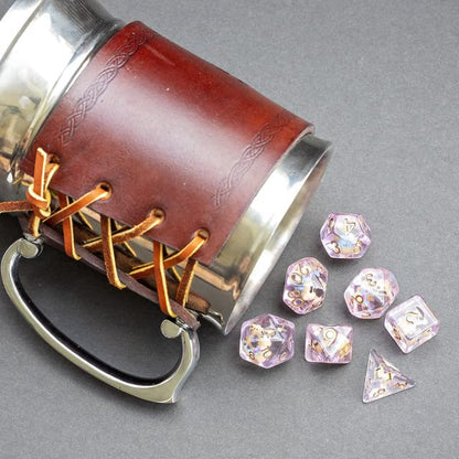 Sage's Portal Animal Familiars Resin DND Dice Set Polyhedral Dice Set for Dungeons and Dragons RPG Pathfinder Tabletop TTRPG (Teddy Bear) - color: Teddy Bear, style: Dice Set Only