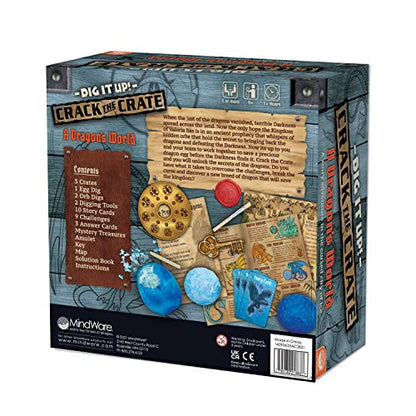 MindWare Dig It Up! Crack the Crate Board Game for 1 or More Players – Bring the Thrill of Escape Rooms Home – for Adults & Kids 8 & Up